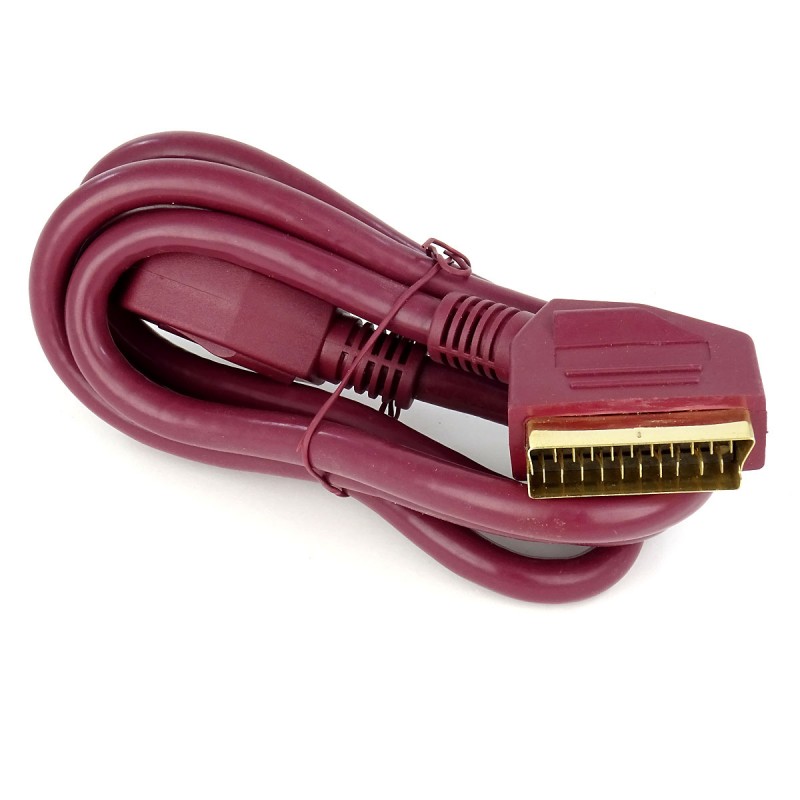 Cable Euroconector Scart Macho A Macho Enchapado Oro Arcade Express