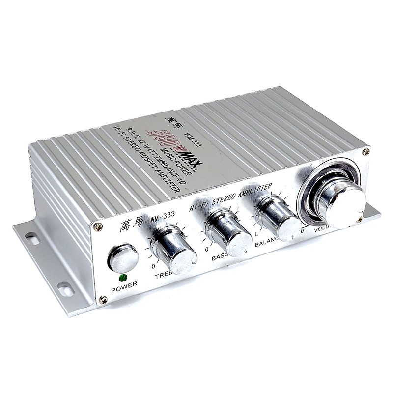 amplificador de sonido Amplificador estéreo Amplificador - Amplificador de  señal estéreo Amplificador de para auriculares Potenciador de refuerzo con  ajuste de Magideal amplificador de sonido